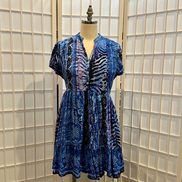 Summer boho mini dress - Picture 1 of 3